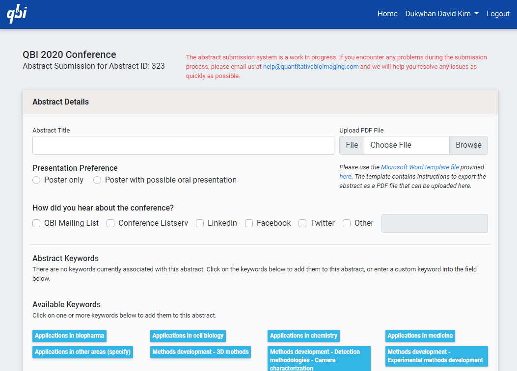 QBI Conference Website